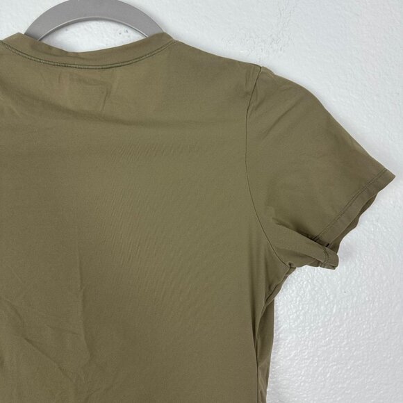 Skims Soft Smoothing Seamless Olive Green T-Shirt M Casual Crew Neck Soft Stretc - Picture 8 of 8